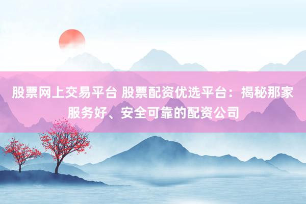 股票网上交易平台 股票配资优选平台：揭秘那家服务好、安全可靠的配资公司