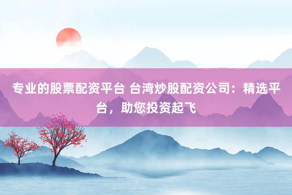 专业的股票配资平台 台湾炒股配资公司：精选平台，助您投资起飞