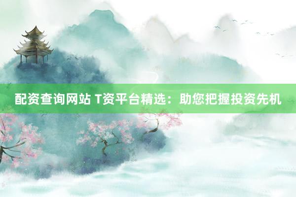 配资查询网站 T资平台精选：助您把握投资先机